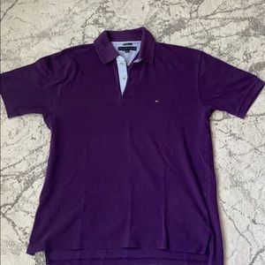 Purple polo shirt